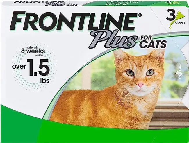 FRONTLINE Plus Flea and Tick Treatment for Cats Over 1.5 lbs., 3 Treatments