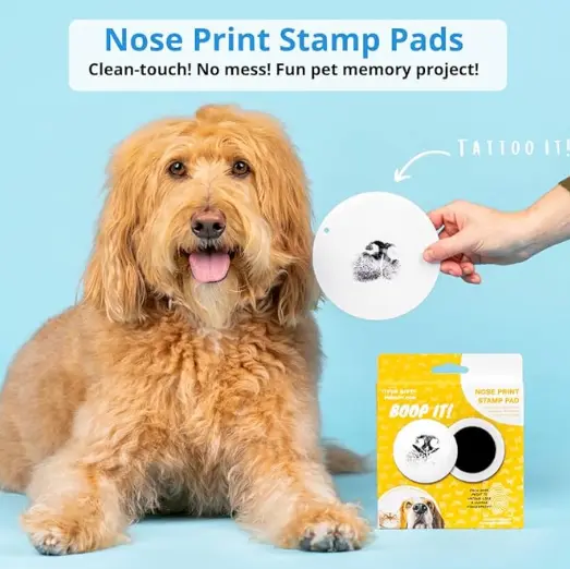 Nose Print Stamp Pad, 100% Pet Safe, Pet Paw Print Kit, No-Mess Ink Pads, Imprint Cards, Pet Memorial Keepsake, Dogs, Cats, Small Pets, Pet Owner, Pet Memory Project, Nose Prints, All Breeds