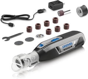 Dremel PawControl Dog Nail Grinder & Trimmer Kit with 60 Grit Rotary Tool Sanding Bands – Safe Pet Grooming for Dogs, Cats