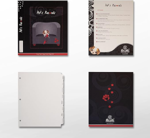 Ahh Hah! Organzier Kit for Pet Records – Eight Professionally Printed Index Tabs Plus. for USE in a Three-Ring Binder