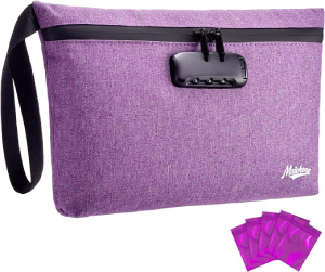 MAICHENG Storage Bag with Combination Lock Large Storage Container Medicine Lock Bag Money Organizer Travel Storage Case Pouch Great Christmas Gift