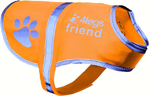 UPGRADED Reflective Dog Vest. Hi-Visibility, Fluorescent Blaze Orange Dog Vest Helps Protect Your Best Friend. Safeguard Your PUP from Motorists & Hunting Accidents, On or Off Leash