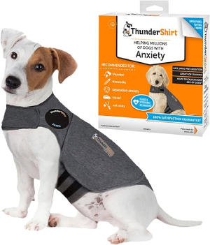 ThunderShirt for Dogs, Small, Heather Gray Classic – Dog Anxiety Relief Calming Vest