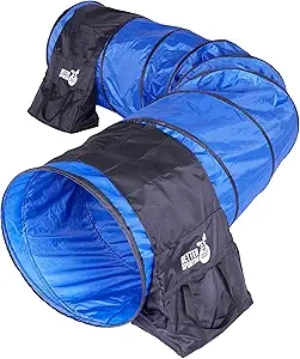 Better Sporting Dogs 10 Foot Dog Agility Tunnel with Sandbags | Dog Agility Equipment | Dog Agility Training