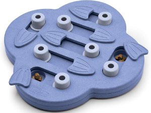 Outward Hound by Nina Ottosson Dog Hide N’ Slide Treat Puzzle Enrichment Toy, Level 2 Intermediate, Purple, Composite