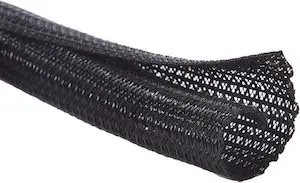 Alex Tech 10ft – 1/2 inch Cord Protector Wire Loom Tubing Cable Sleeve Split Sleeving For USB Cable Power Cord Audio Video Cable – Protect Cat From Chewing – Black