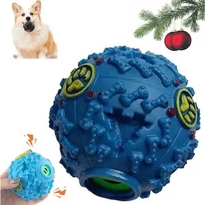 HISKI Pawcia Giggle Ball, 2024 New Pawcia Giggle Sound Dog Ball Interactive Dog Toys for Treat Dispensing, Glow Ball Durable Puppy Toys to Keep Them Busy Multifunctional Dog Toys (Blue, Large)