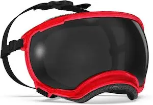 Rex Specs V2 Dog Goggles with UV Eye Protection Sunglasses, for Large, Medium, and Small dog breeds (Volcano Red, X-Large)